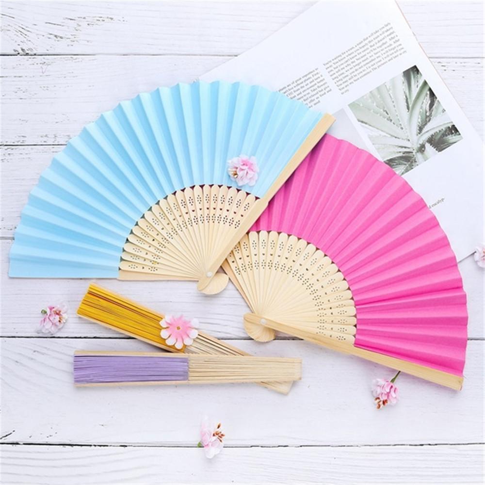 Portable Party Kids Drawing Hand Held Chinese Style Folding Paper Fan