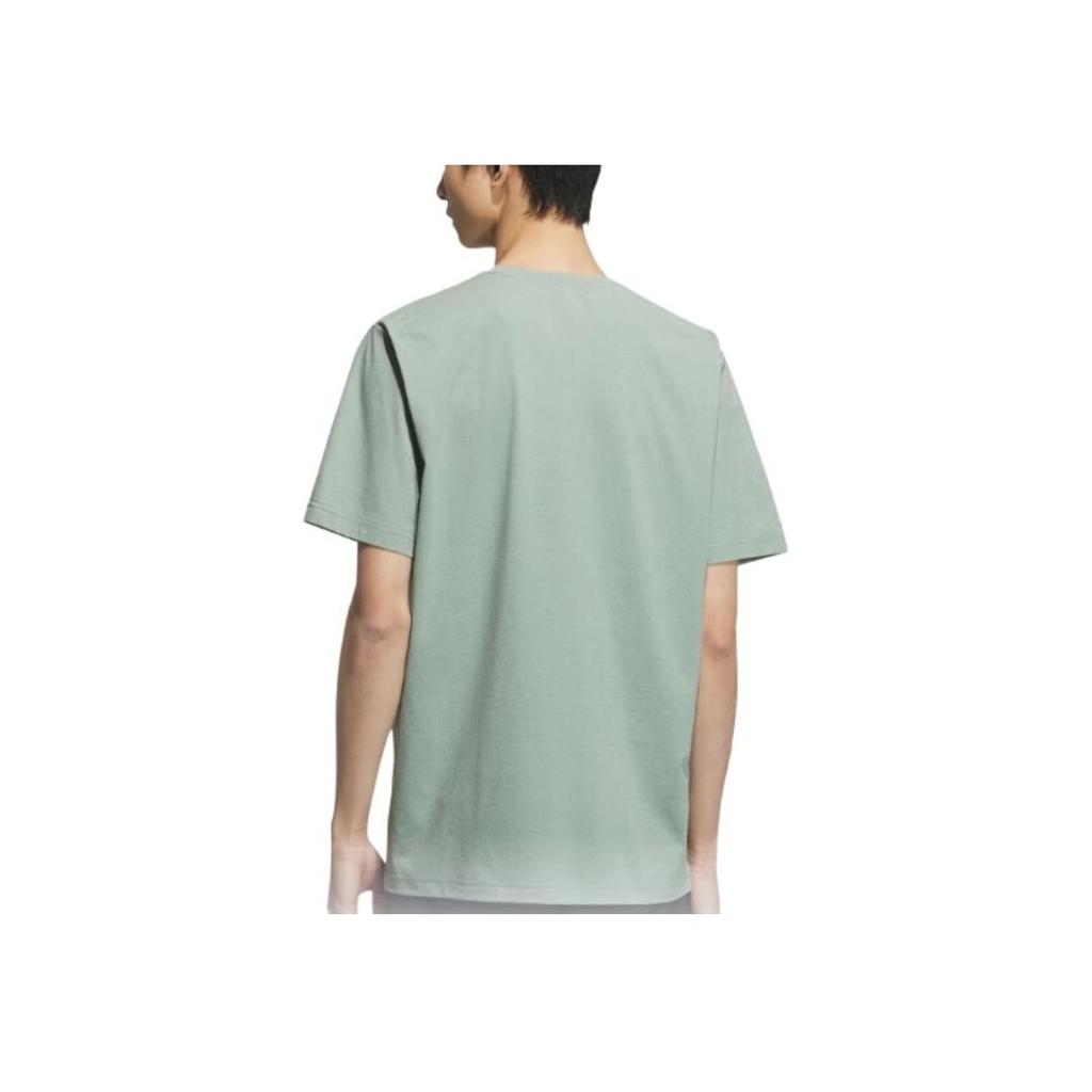 Adidas SS25 Minimalist Quick-Dry Cool Fashion Soft Versatile Short Sleeve T-Shirt Men Tops Green KC3092