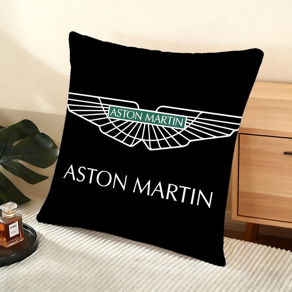 Luxury A-Aston-S Martin Cushion Cover Silky Short Plush Home Sofa Cushion Cover - Invisible Zipper Home Decoration