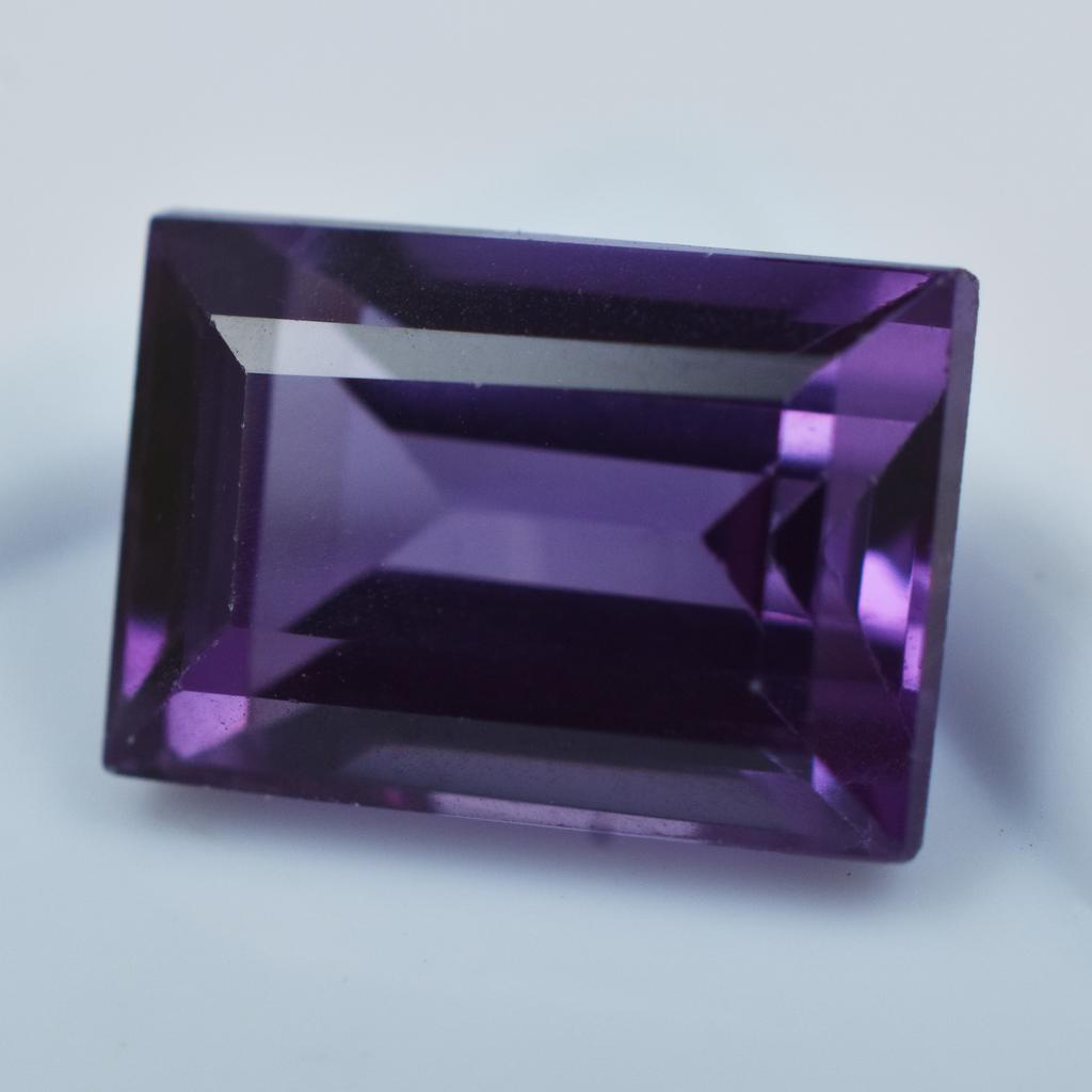 4.15 CERTIFIED Loose Gemstone Natural Emerald Cut Purple Tanzanite