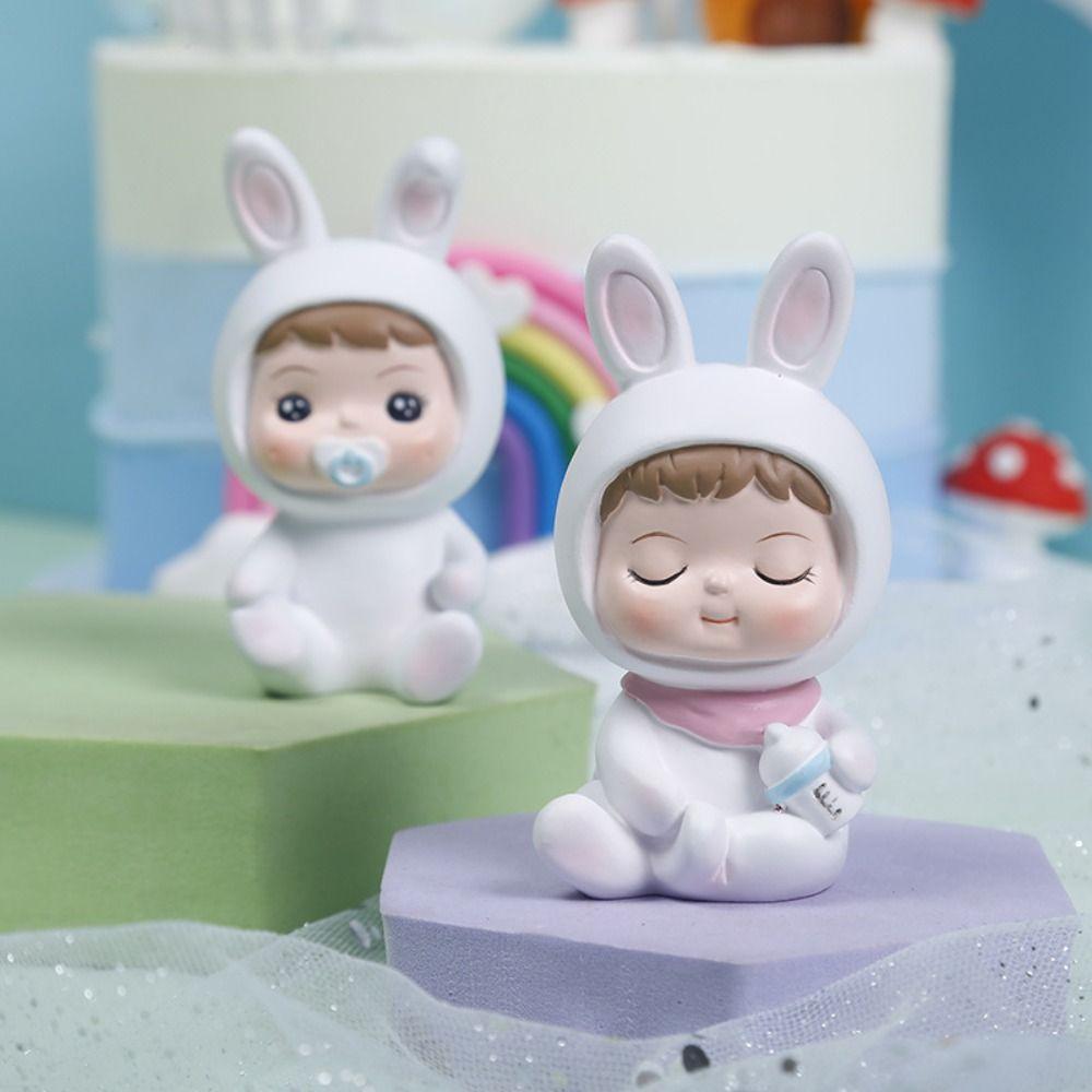 

Смола мультфильм детские фигурки милые украшения стола миниатюры детские статуэтки украшение дома Girl