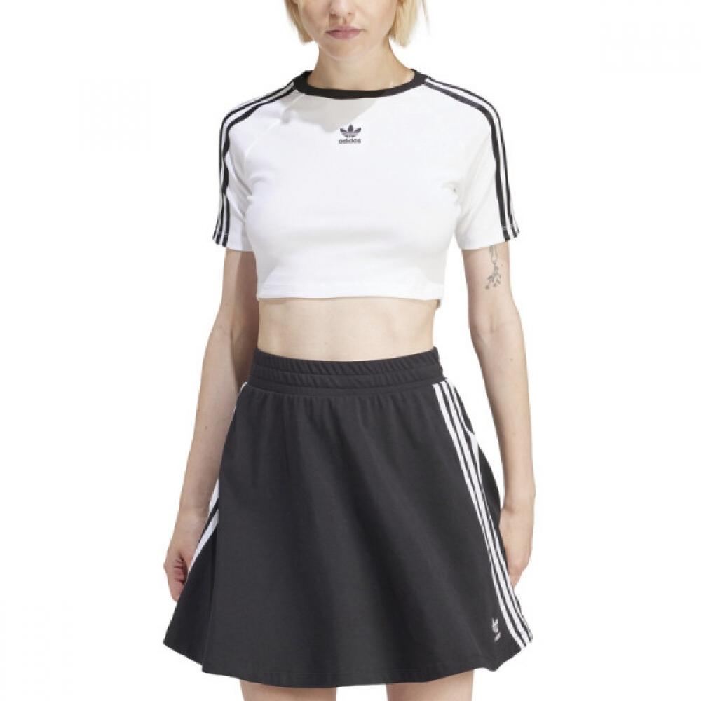 AdidaS Three StripeS Baby Tee Women S Short Sleeve Ip0662