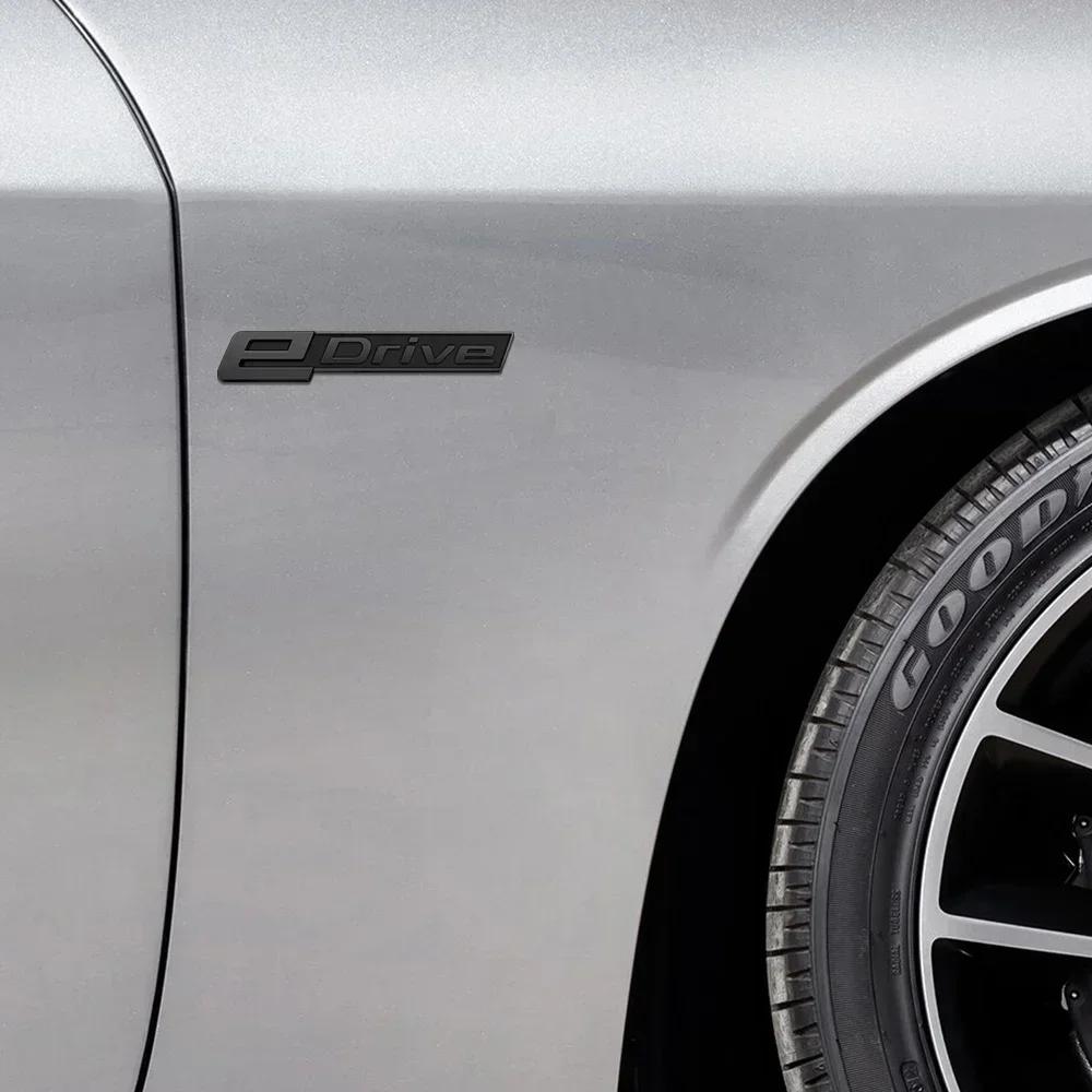 Gloss Black e-Drive Emblem Set - Trunk & Fender Badge for BMW iX/i5/X Series & 3/5 Series (ABS Material) Decoration Accessories