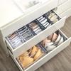 Dormitory Bra Closet Organizer for Socks Home Separated Underwear Storage Box 7 Grids Bra Organizer Foldable Drawer Organizer