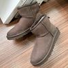 Winter Women Men Real Sheepskin Snow Boots Classic Natural Fur Wool Lined Short Ankle Boots  2026 New Design Warm Non-slip Shoes