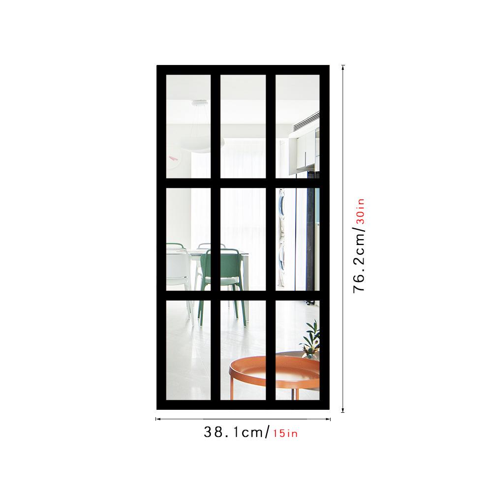 3D Vindusbue Akryl Speilklistremerke - Selvklebende Treveggdekor