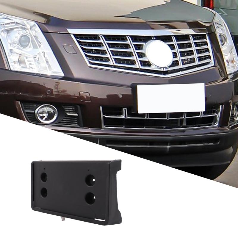 Car Front License Plate Bracket Holder For Cadillac SRX 2010-2016 ABS Black Exterior Accessories OE:25776408 GM1068130