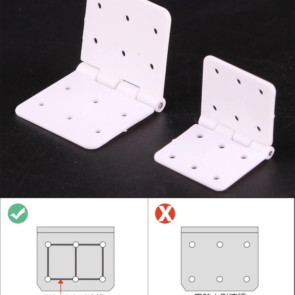20PCS High Strength Nylon Pinned Hinges for Model Aircraft Stability and Safety Lightweight Design for Easy Installation