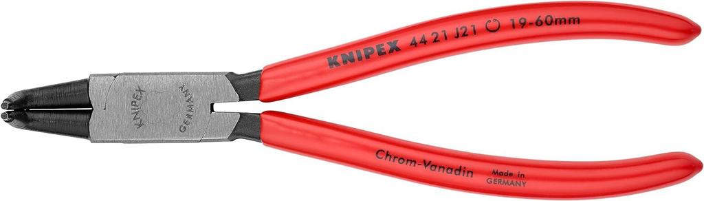 KNIPEX Hole Snap Ring Curved 4421-J21 Pliers, (SB)