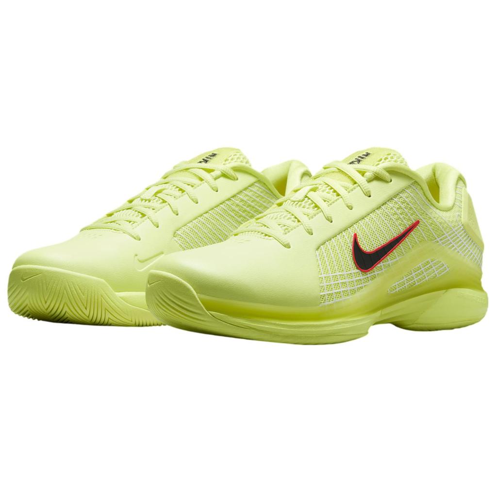 NikeCourt Air Zoom Vapor 12 Hypersmash Light Lemon Twist Unisex Sneakers Green Light-Crimson White HJ0549-700