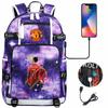 Large Capacity Schoolbag with Shoulder Strap; Student Three-piece Pencil Case Set
