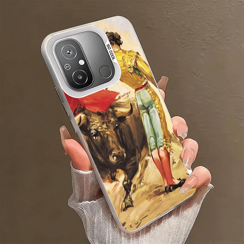 

Bullfight Bull Fighter Matador Soft Phone Case for Xiaomi Redmi 15C 15 14C 13C 12C Poco X5 X6 X7 Pro X3 F8 F7 Ultra M8 13 12 Cov Xiaomi Redmi 10C