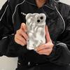 Matte Silver Bubble Case Compatible with Apple 16 Phone Case New iPhone 17 Pro Max High-end Feel 15/14