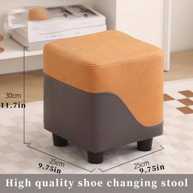 Small Stool, Low Stool, Light Luxury Coffee Table Stool for Home Living Room, Sofa Stool Doorway Shoe Changing Stool Bench