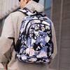 Schoolbag Printed Backpack Men's Large Capacity Business Commuter Outdoor Travel Bag Versatile Fashion Student School Bag Casual Backpack