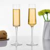 2pcs/Set 100-200ml Creative Art Shape Champagne Cup Gold Mouth Goblet Festival Family Tasting and Smelling Wine