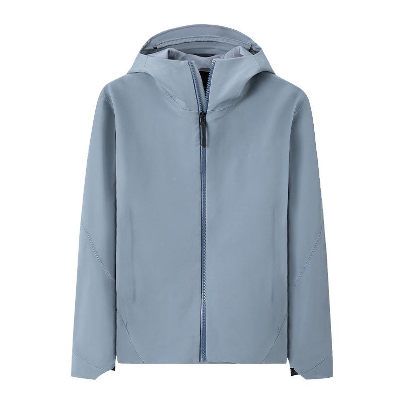 

Unisex Waterproof Softshell Jacket - Lightweight, Long Sleeve, Heat-Sealed Outerwear for Spring/Autumn Skiing & Mountaineering. XL сірий колір