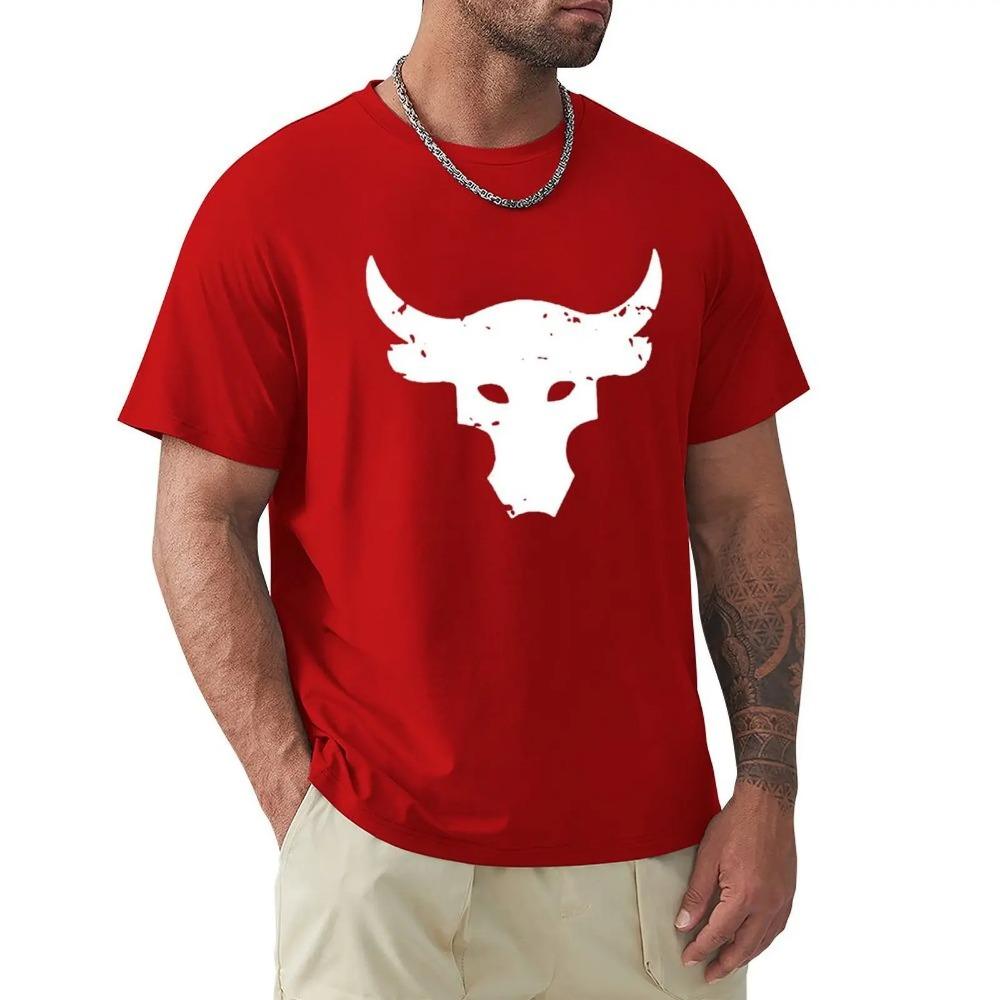 Dwayne Johnson Byk Brahma Tatuaż Czarny T-shirt Koszulka Kreskówkowa Męska Unisex Nowa Modna Koszulka Darmowa Wysyłka Zabawne Topy
