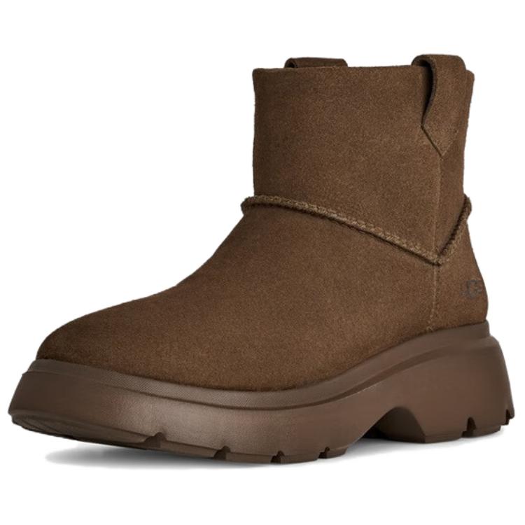 UGG Calimuze Mini Pull On Comfortable Simple Snow Boots Women Boots Dark-Brown 1174516-DRKT