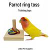 Wooden Stacking Colorful Rings: Parrot Training Toy for Cockatiels