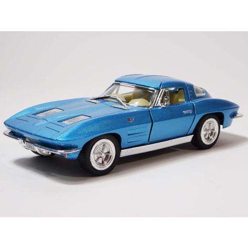 Kinsmart Chevrolet Corvette Stingray (1963) Blue 1/36 Scale Diecast Car KT5358