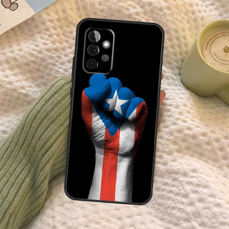 Puerto Rico Flag Case For Samsung Galaxy A06 A26 A16 A56 A36 A05 A22 A32 A52 A54 A34 A14 A55 A15 A53 A33 A35