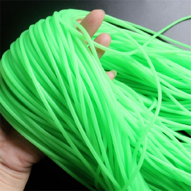0.8/1/1.2/1.5/1.8/2mm Glow in Dark Tubing Fishing Rig Hook Line Sleeves Glow Tube Rig Tubing Soft Line Glow Pipe