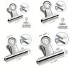 6pcs Food Bag Sealing Clips, Reusable Heavy Duty Stainless Steel Clips, Multipurpose Air Tight Seal Clip, Home Accessories