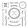 Clear Silicone Seal Stamp Flower Wreath Scrapbooking Embossing DIY Craft Album
