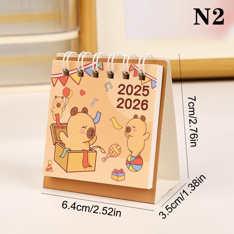 Creative Coil Calendar Planner 2026 Mini Simple Calendar Small Desk Calendar Desktop Decoration Office Stationery