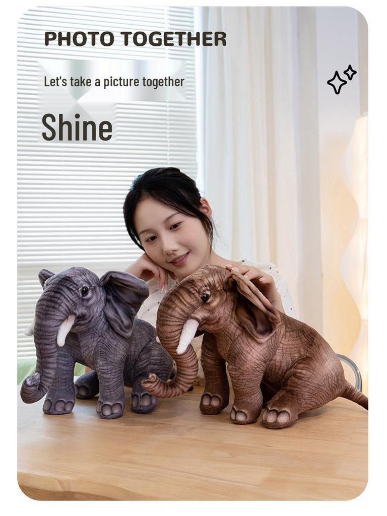 Cross-border Elephant Plush Toy - Cute Soothing Doll for Children and Babies