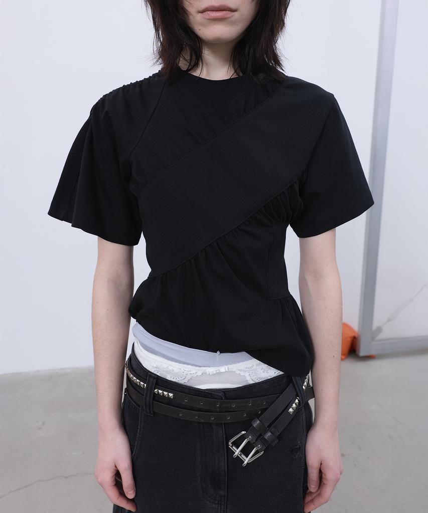LCDC™ Shirring T-Shirt (Black)