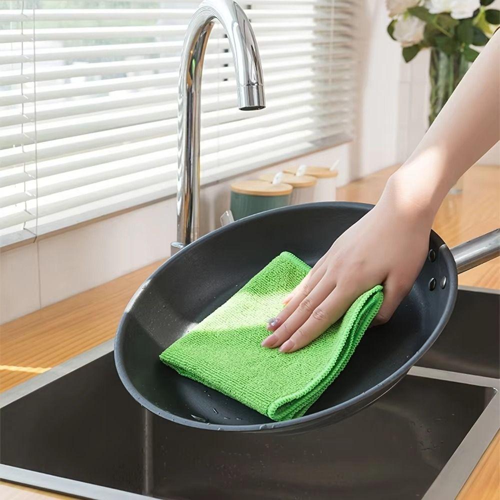 20Pcs 30x30cm Microfibre Cleaning Cloths Thickened Household Cleaning Towels  House Cleaning