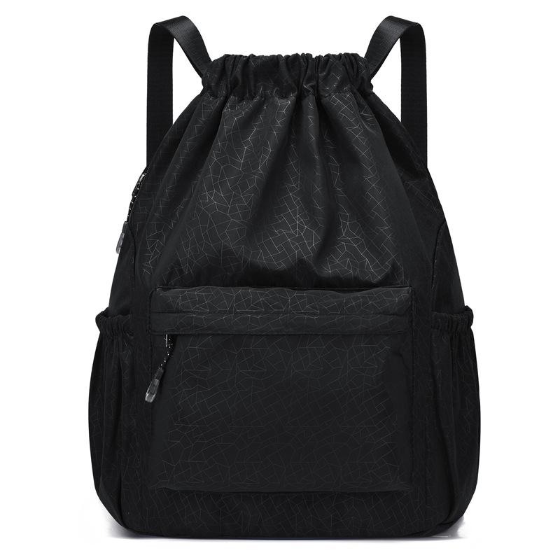 Schoolbag bundle mouth bag drawstring backpack women's 1011 new simple travel outdoor large capacity sports basketball bag backpack