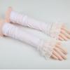 Ice Silk Women's Summer Flare Sleeve Sun Protection Gloves