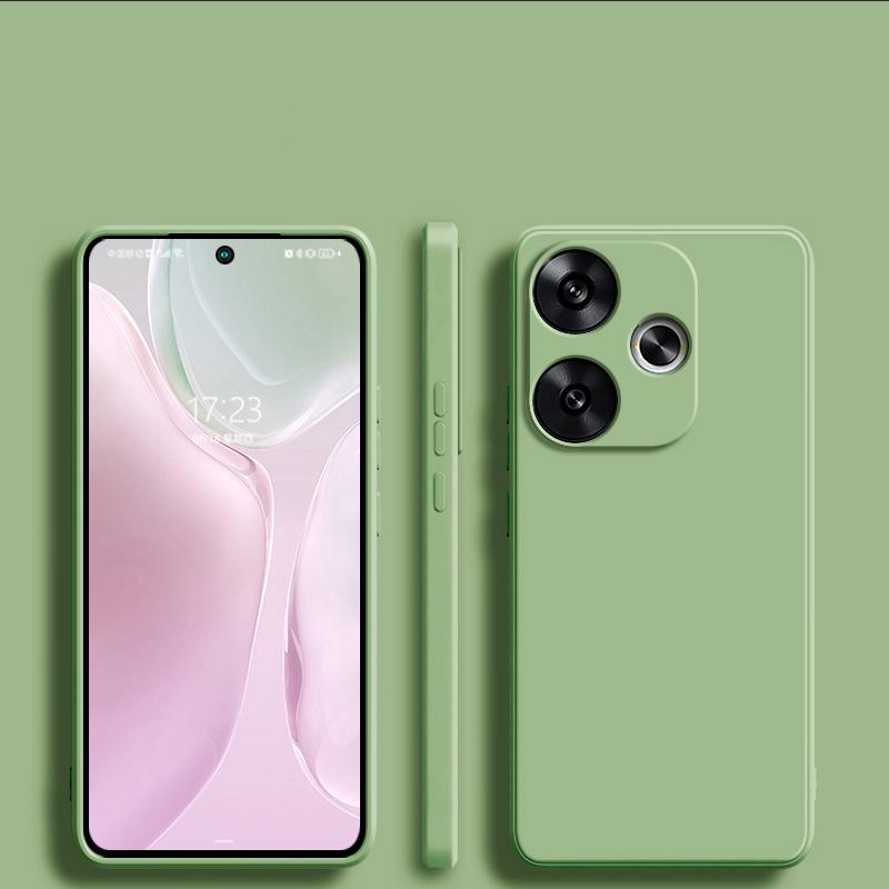 

Для Redmi Turbo 3 Turbo3 чехол жидкий силиконовый защитный чехол для камеры задняя крышка телефона чехол для Xiaomi Redmi Turbo 3 Turbo3 мягкий чехол из ТПУ For Redmi Turbo3 мятный зеленый