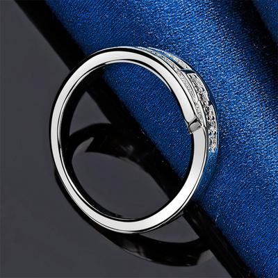 1 Piece of 925 Sterling Silver 7-10 # Exquisite Zircon Ring for Women's Wedding Jewelry Accessories Gift