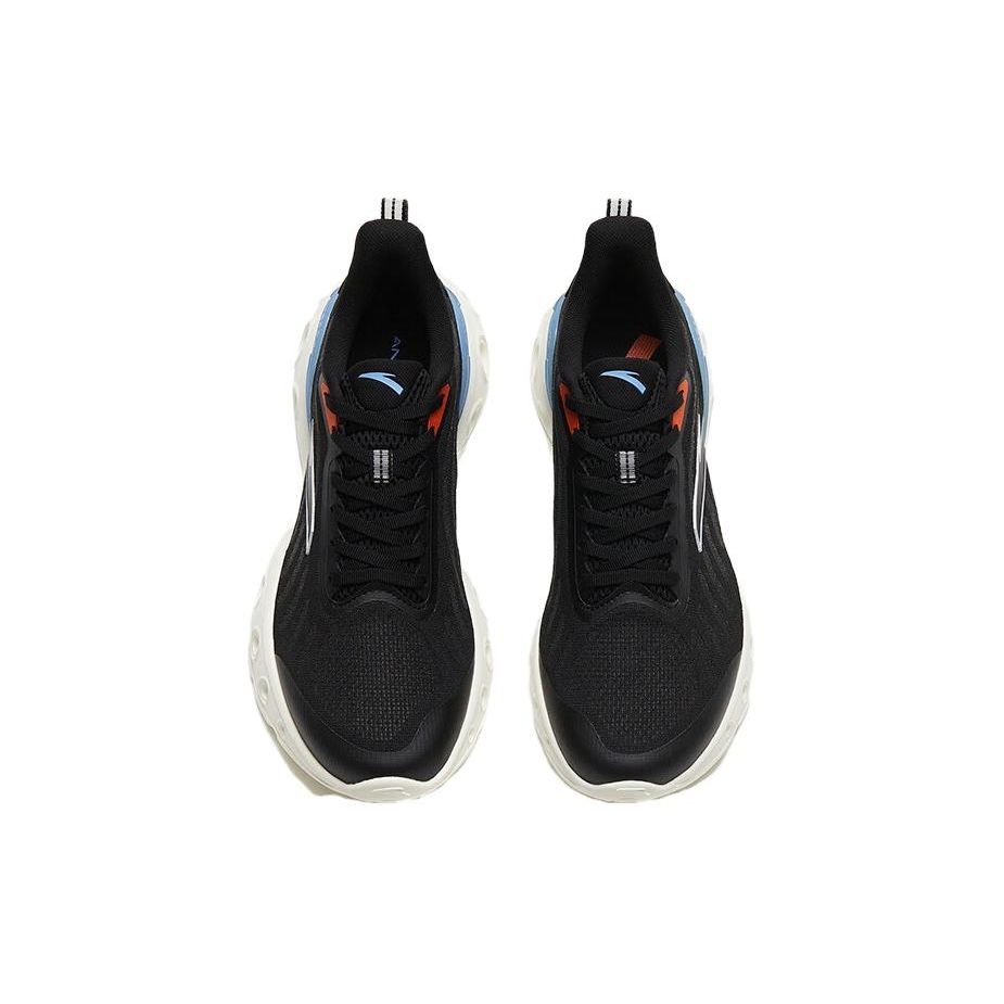 Anta Energy Ring Shock Absorption Non-Slip Low-Top Running Shoes Men Sneaker Black Orange 112325520-7