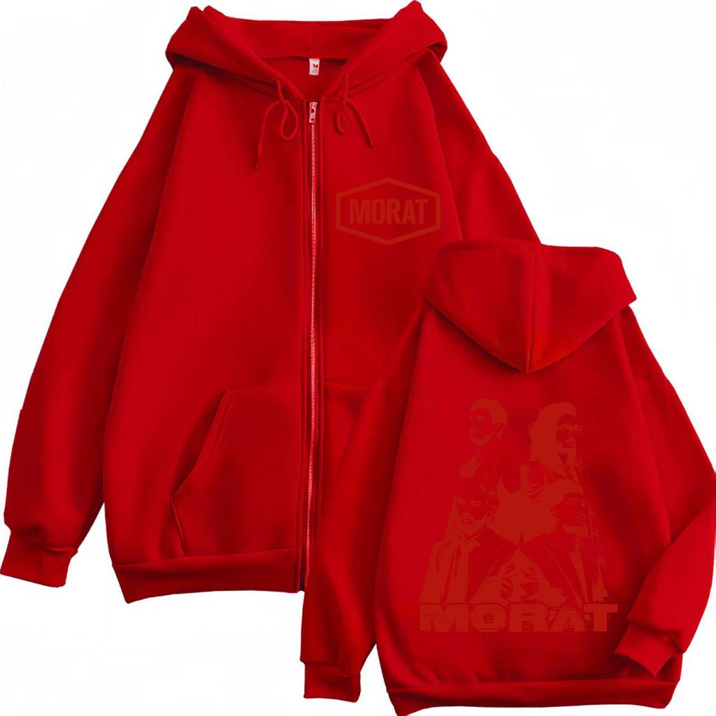 Band Morat Yem World Tour Print Zipper Hoodie Men Women Fashion Sweatshirts Long Sleeves Casual Loose Vintage Zip Up Jacket