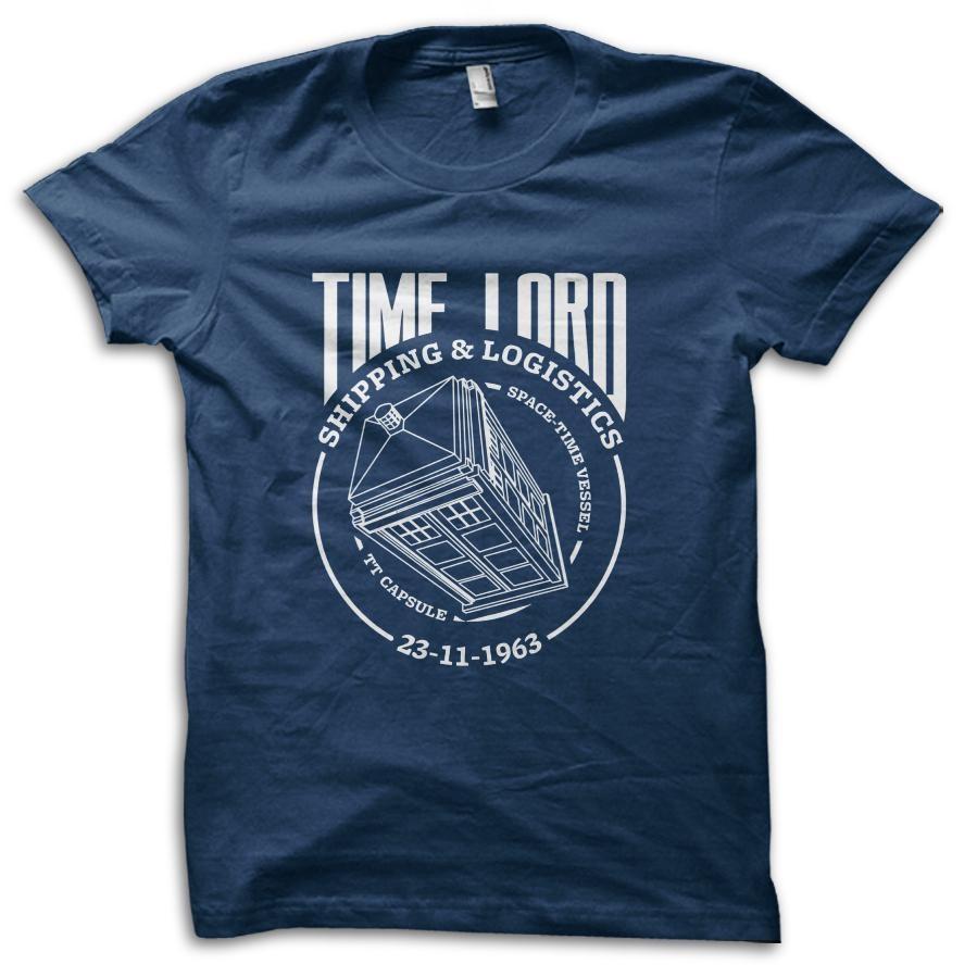 Футболка для фанатов Доктора Кто  Time Lord Logistics  Кинофутболка M5738 4XL