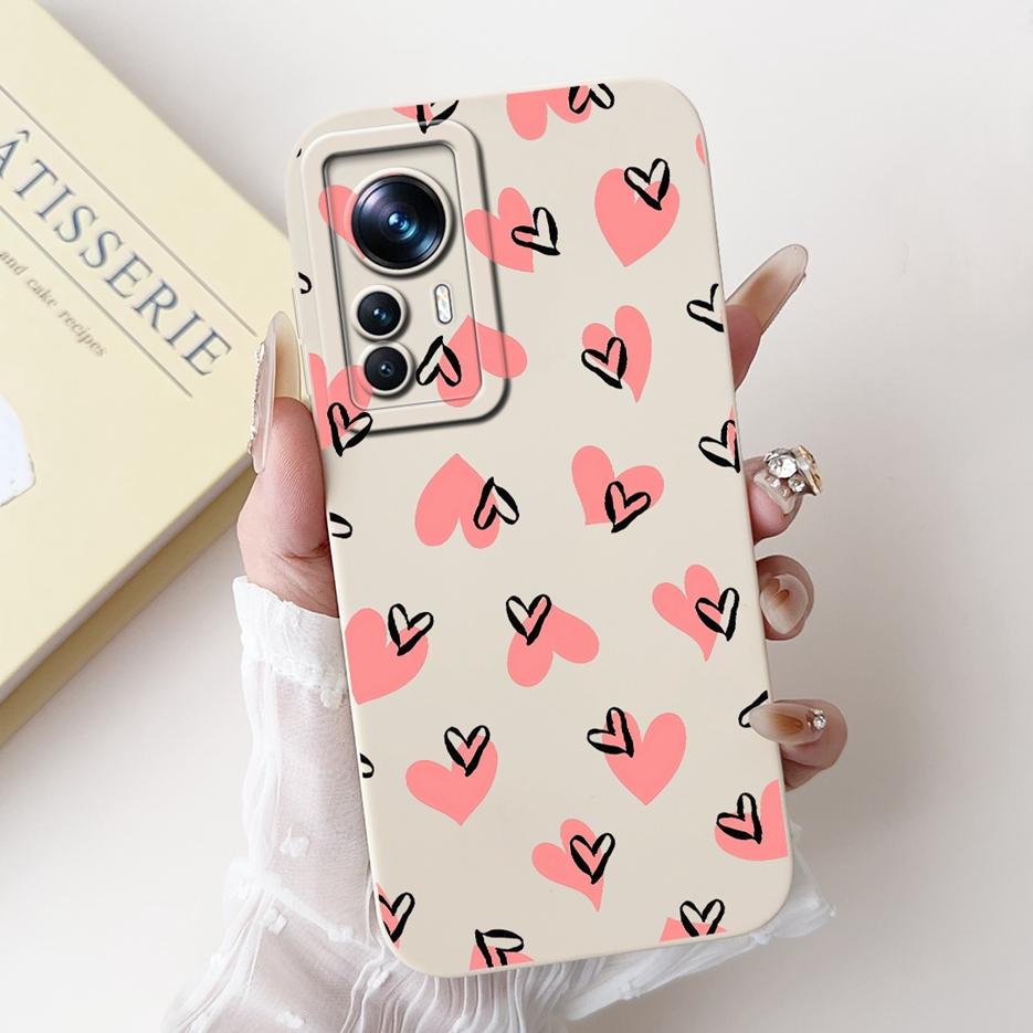 For Xiaomi 12T Pro Case Cute Cartoon Fashion Painted Cover Soft Silicone Phone Case For Xiaomi Mi 12T Pro Mi12T 5G Fundas Bumper