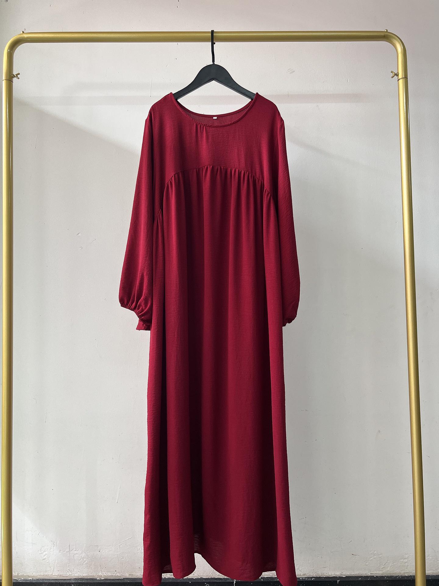 

Платье-свинг Yiduoduo европейско-американского стиля однотонное - Свободный милый стиль 22500 Size 1