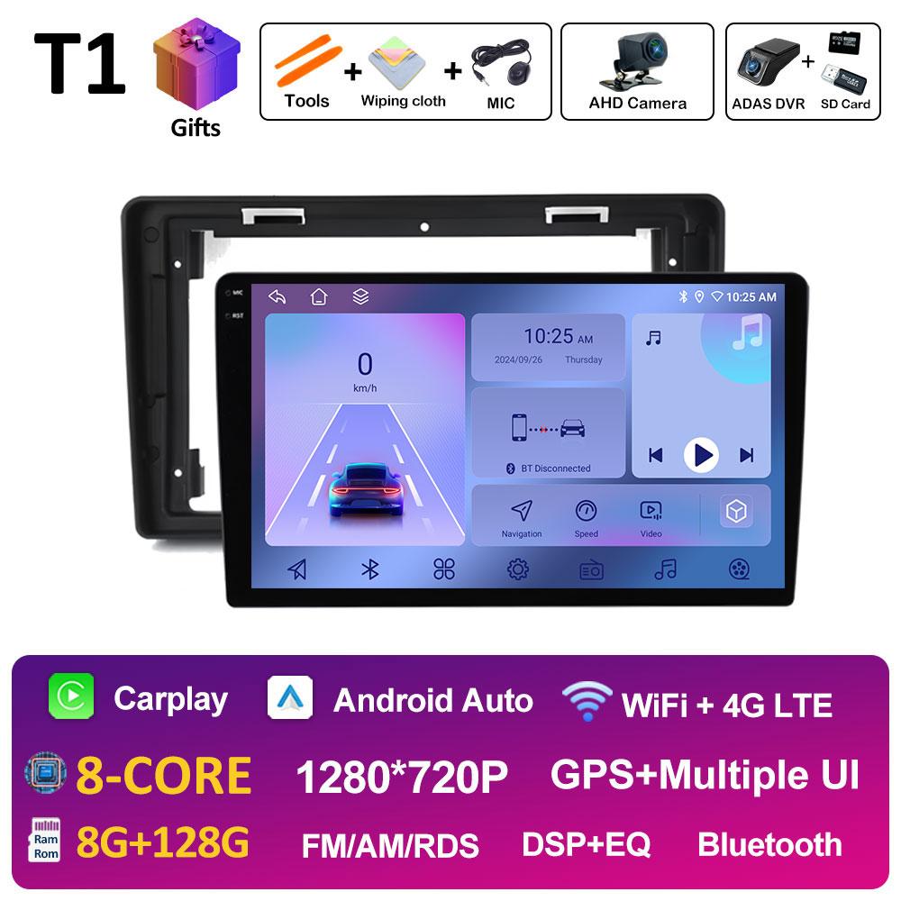 Smart Syetem GPS Navigarion For Citroen C2 C3 2001 2002 2003 2004 - 2010 Android 14 Wireless Carplay Cooling Fan Blurtooth WIFI