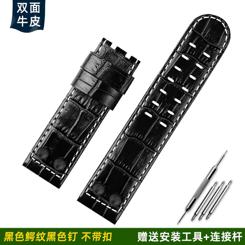 For Hamilton Khaki Field H78646733 H78626583 Metal Rivet Watchband 22 24mm Leisure Business Genuine Leather Watch Strap Bracelet