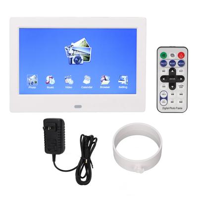 Ramă foto digitală de 7 inch, calendar multifuncțional, redare electronică în buclă pentru imagini și videoclipuri