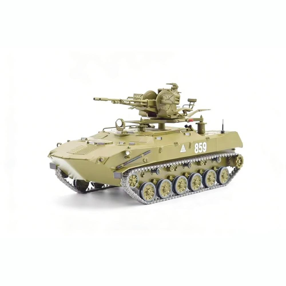 Die-cast 1:43 scale Soviet BTR-ZD anti-aircraft gun simulation static alloy model adult toy gift collection souvenir
