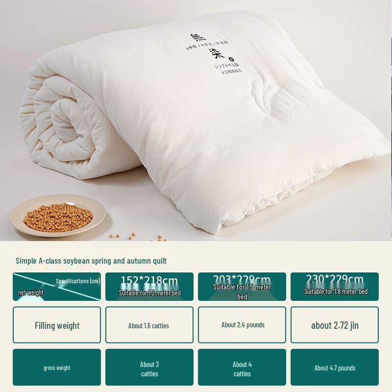 

Dohia Class A Undyed 10% Soybean Fiber Duvet Insert