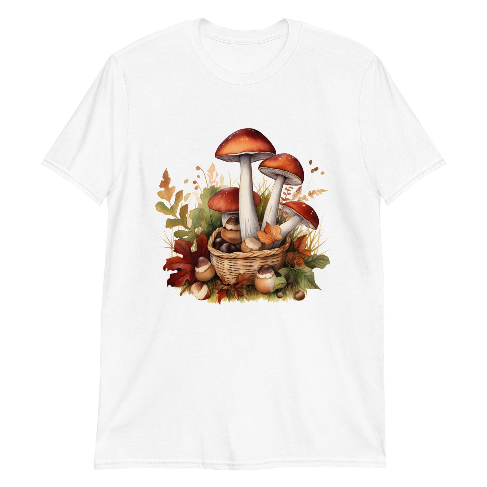 A Basket of Mushrooms for Fall T-Shirt Mens Womens Tees Top M
