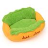 Hot Dog Shaped Pet Nest Doggy Cushion Cat Bed Mattress Warm Series Akita Dog Teddy Bear Warm Sleeping Mat Sofa Pet Supplies