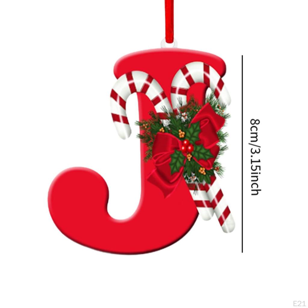 Alphabet-Christbaumschmuck für Feiertagsdekoration und Feiern